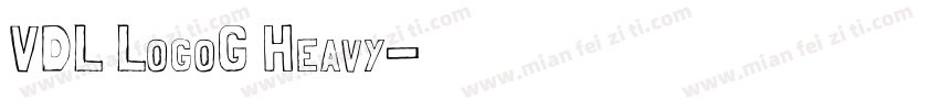 VDL LogoG Heavy字体转换